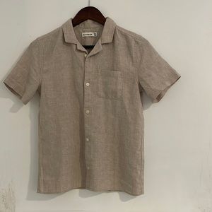 Abercrombie & Fitch Kids Button Up Shirt 9/10 Tan NWT